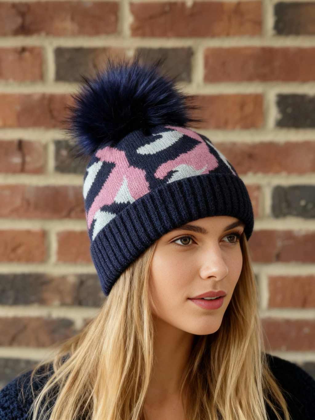 Sadie Fur Pom Beanie