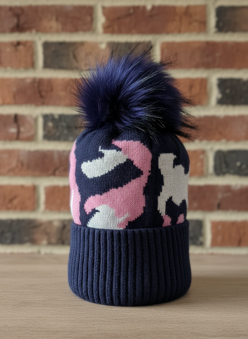 Sadie Fur Pom Beanie