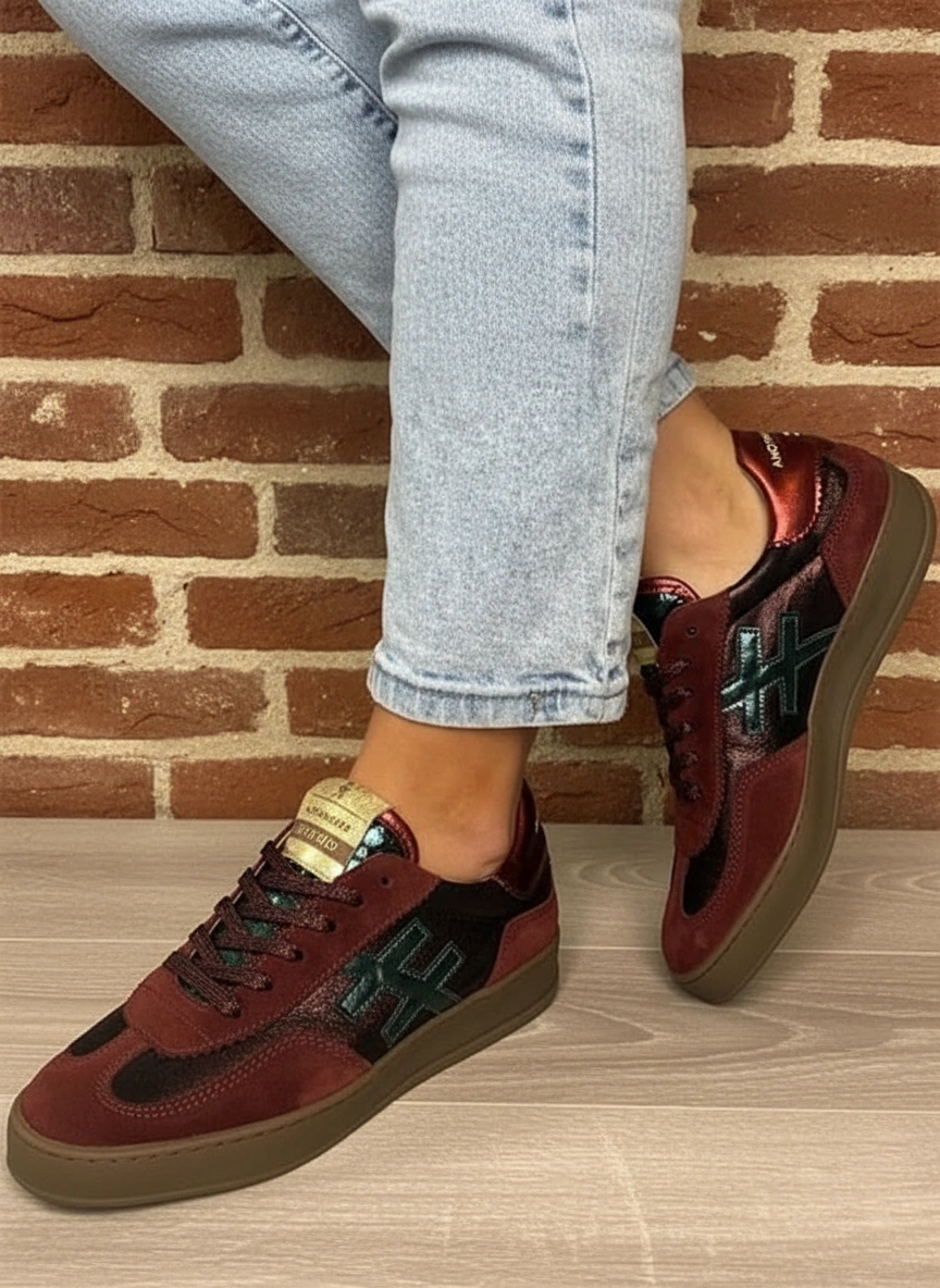 Another Trend Burgandy Trainers