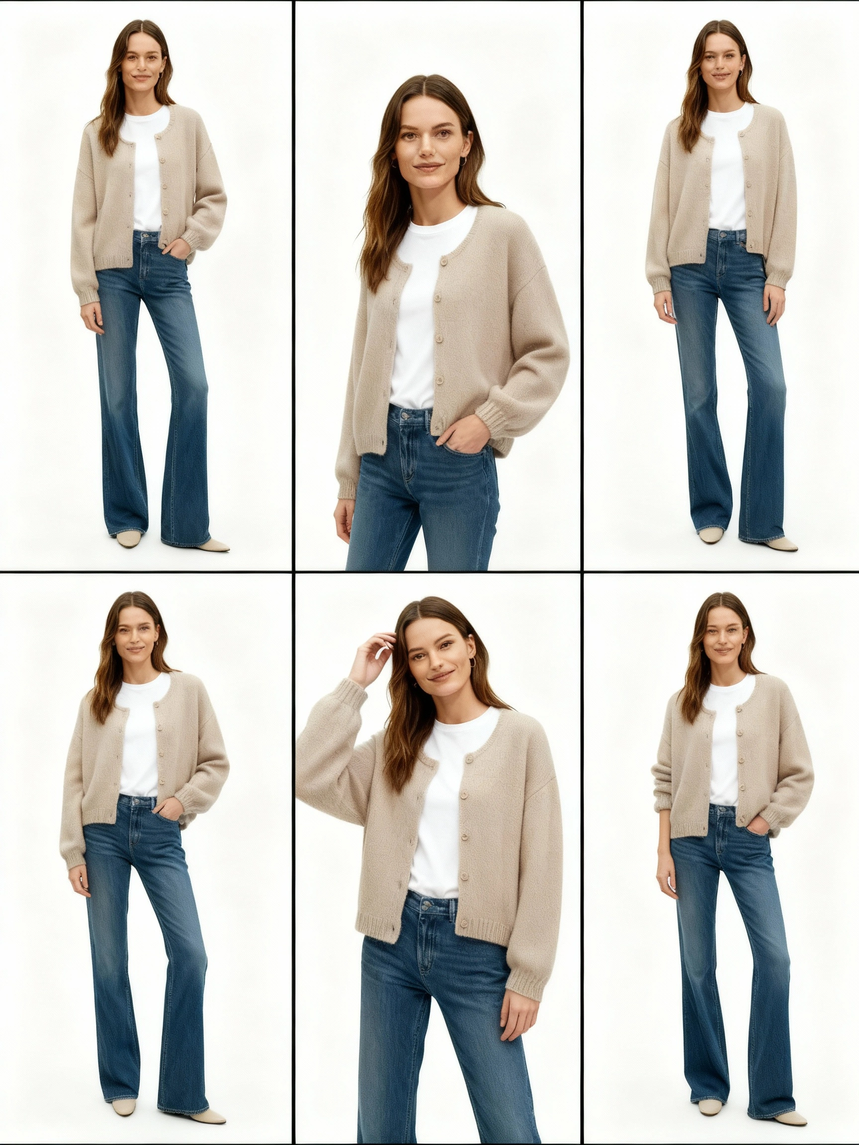 Etta Mohair Cardigan Oyster