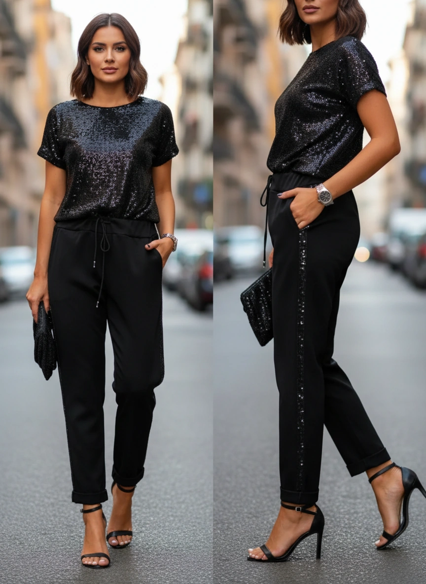 Electra Sequin Trousers