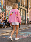 Good Vibes Sweatshirt Pink
