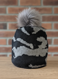 Camo Fur Pom  Beanie