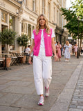 Marlie Sleeveless Cardi Pink