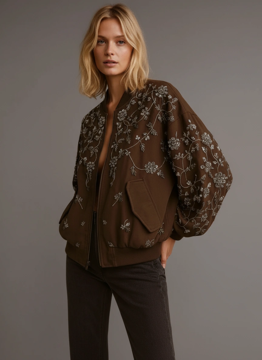 Embellished Bomber jacket