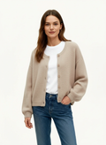 Etta Mohair Cardigan Oyster