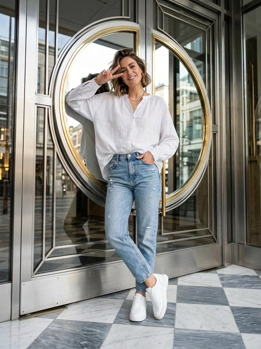Good Vibes Cotton Blouse