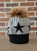 Cashmere Star PomPom Beanie