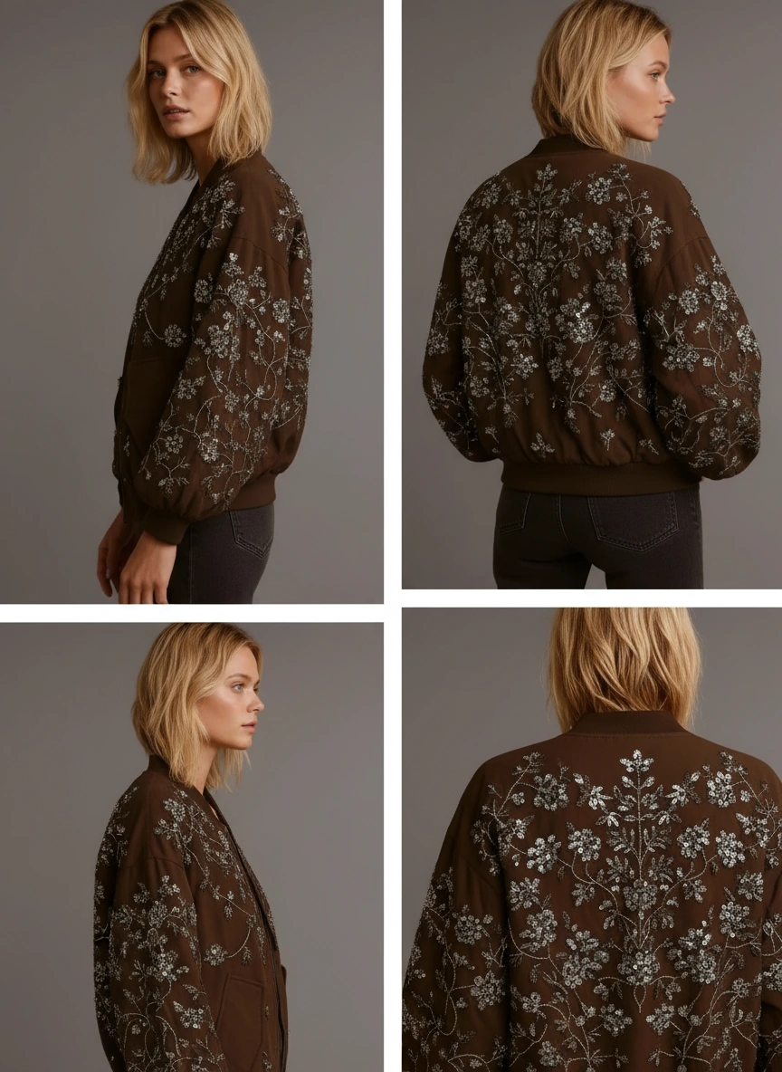 Embellished Bomber jacket