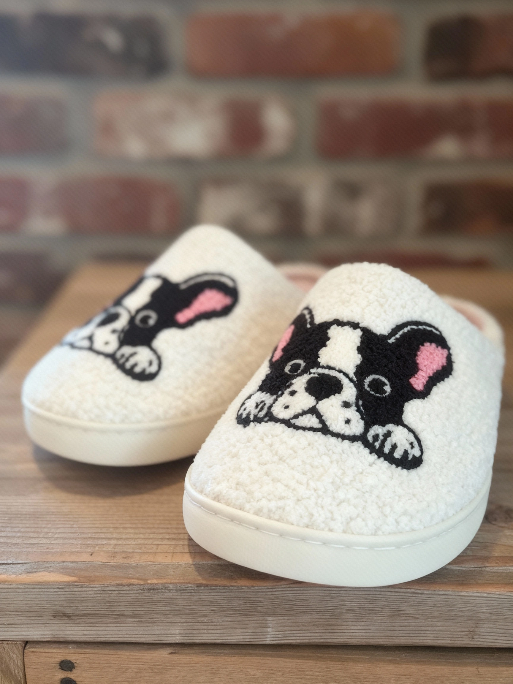 Happy Plush Slippers Puppy