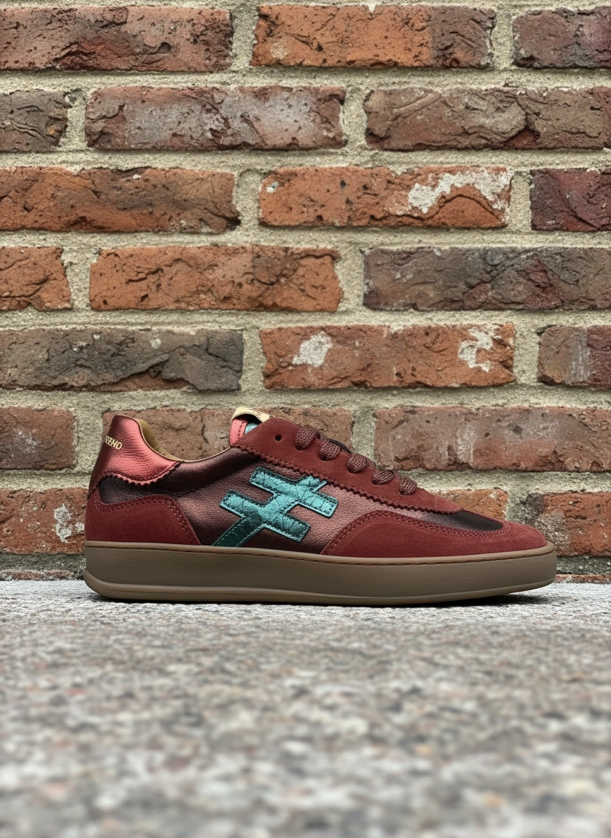 Another Trend Burgandy Trainers