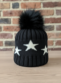 Cashmere Star PomPom Beanie